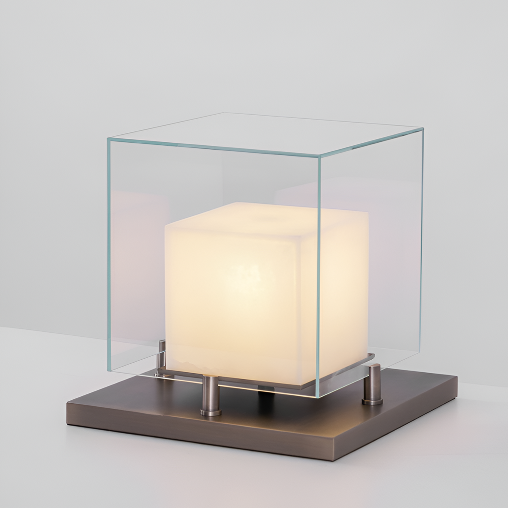 Minimalistisk Geometrisk Bordlampe - Industriel