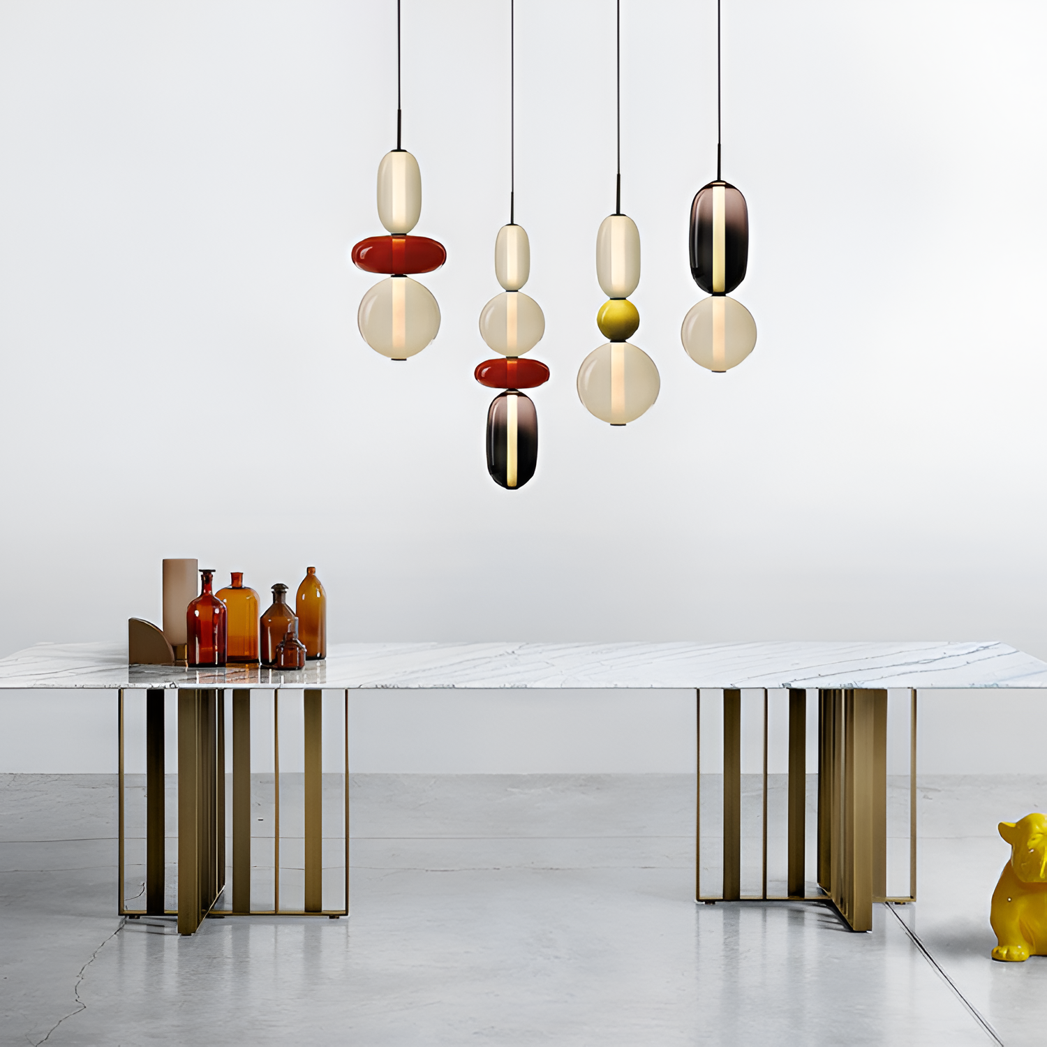Sukkerglas Moderne Pendel - Dekorativ