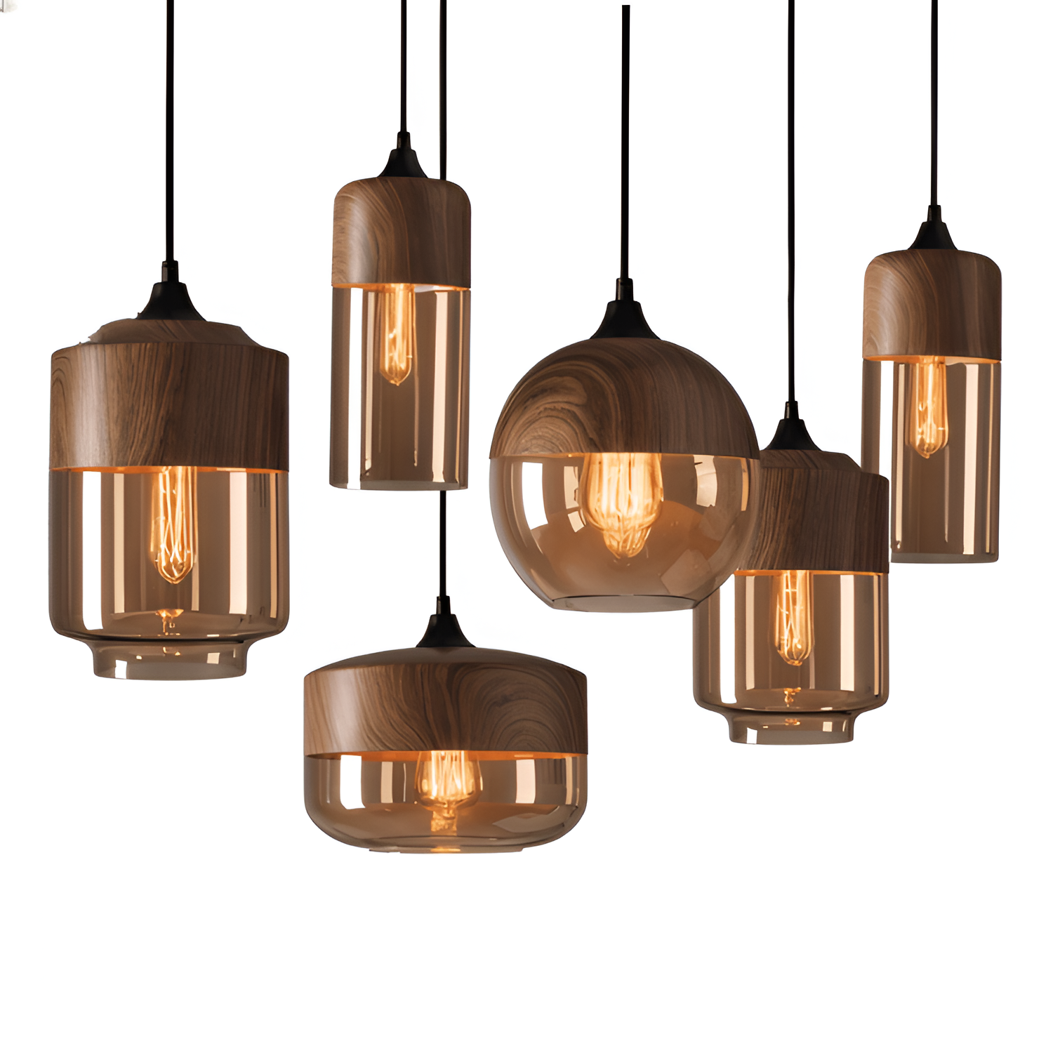 Minimalistisk Industriel Pendellampe - Justerbar