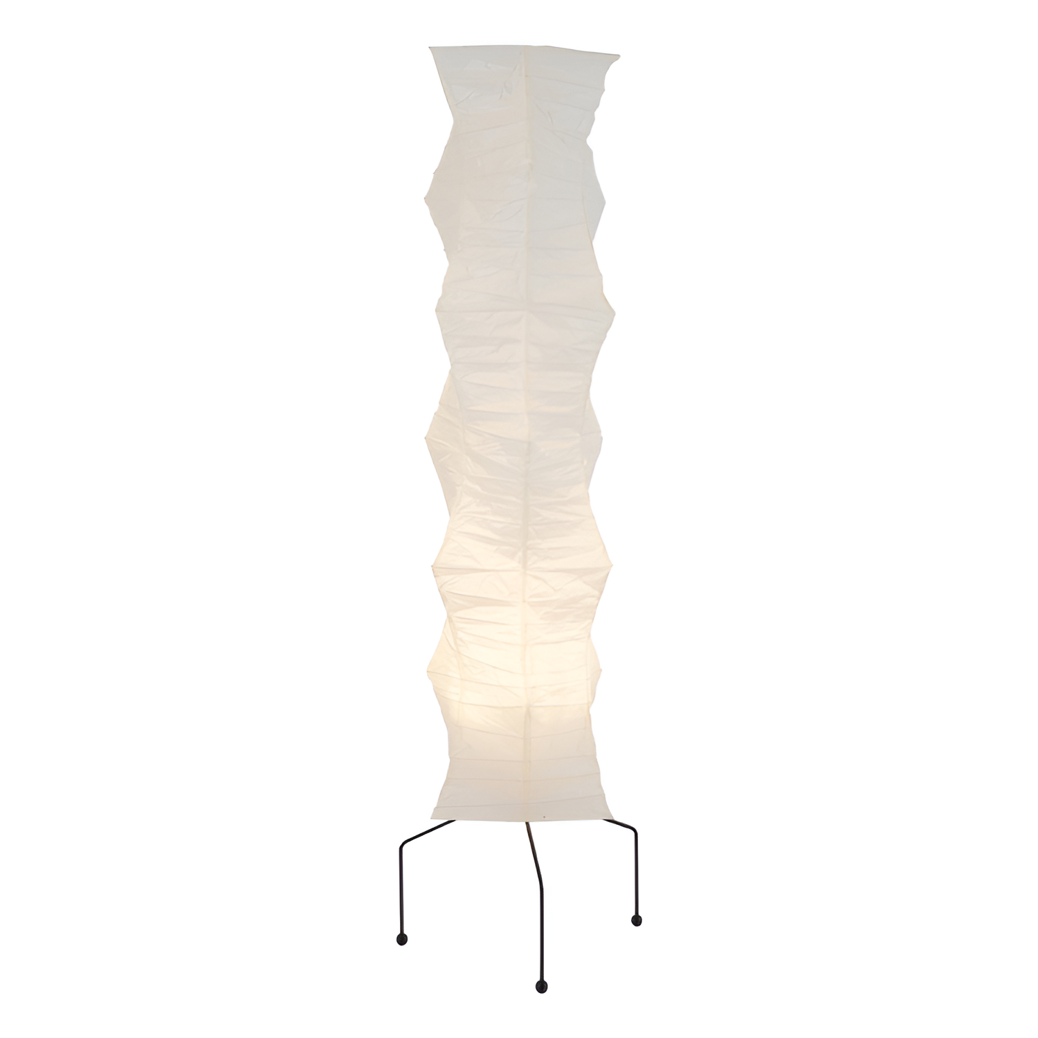 Minimalistisk Rispaper Gulvlampe - Nordisk