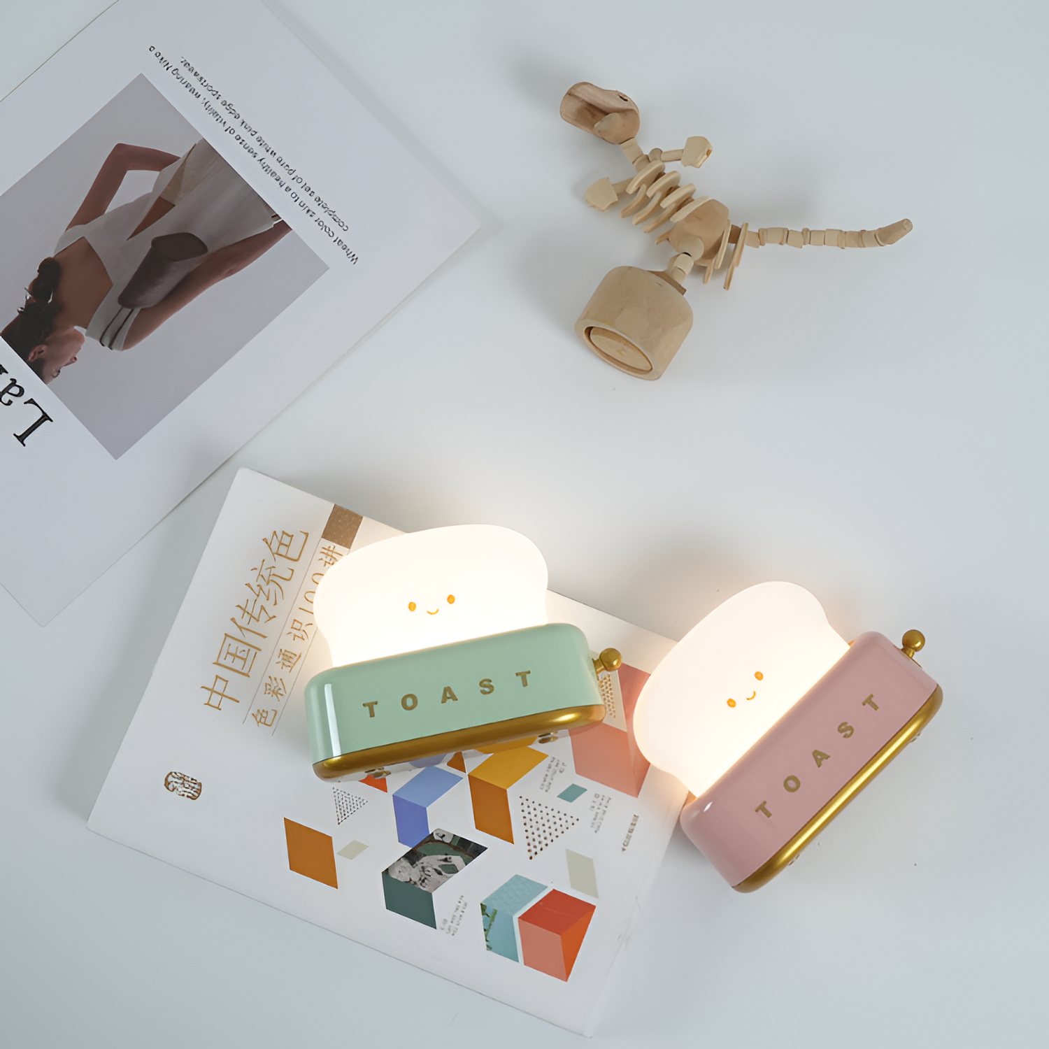 Genopladelig Minimalistisk Brødristerlampe - Dæmpbar
