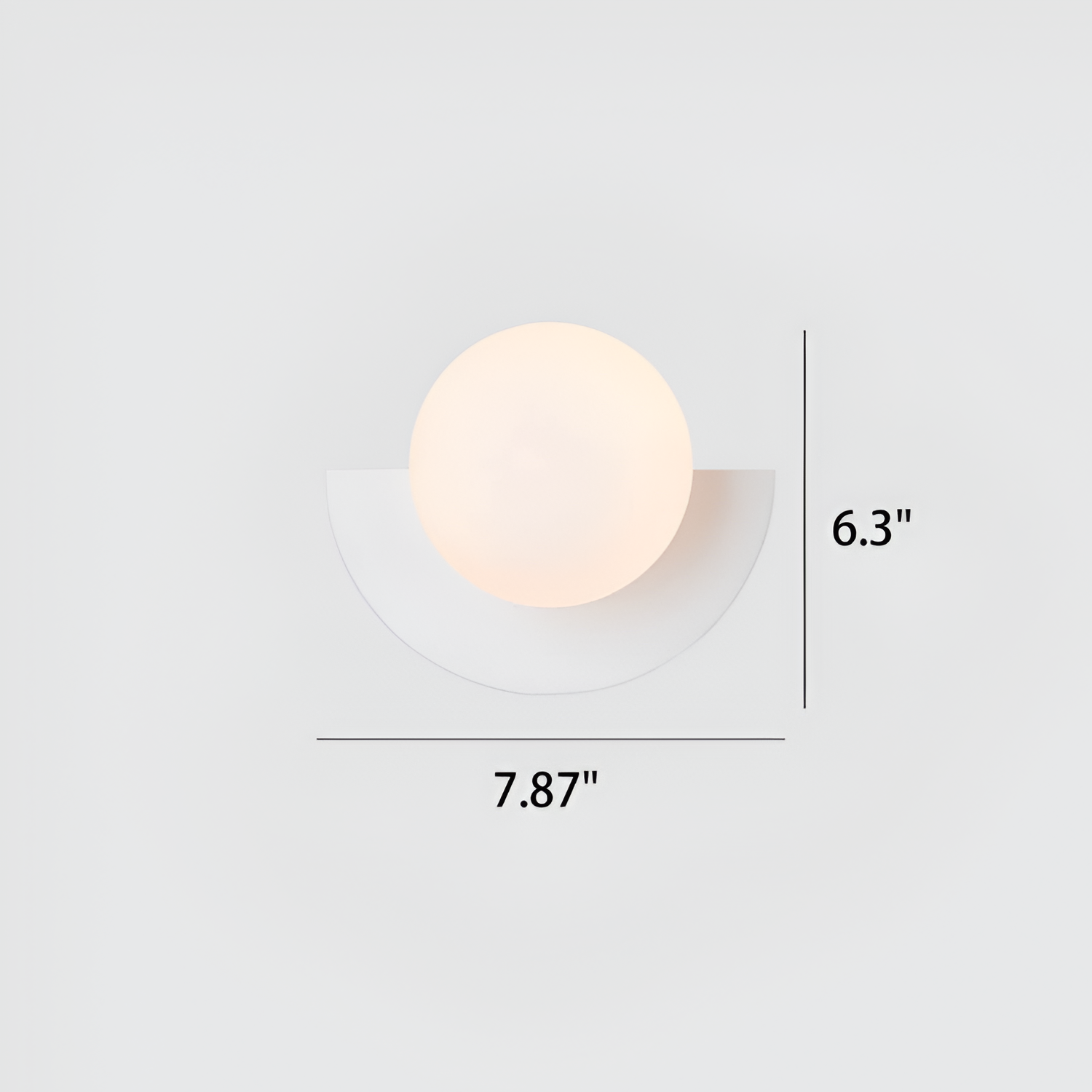 Minimalistisk Geometrisk Væglampe - Drejelig