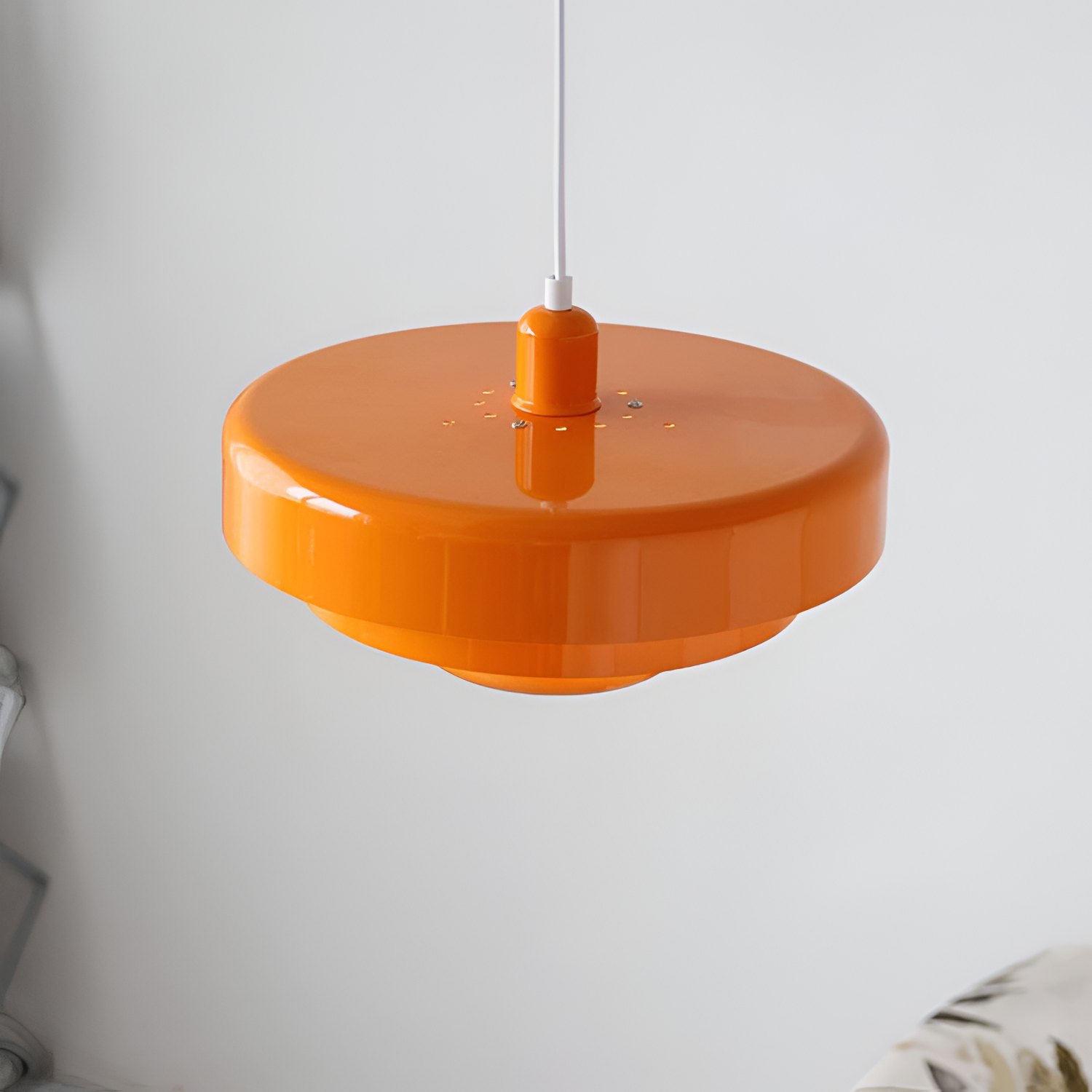 Vintage rund pendel i flere lag af metal – nordisk stil