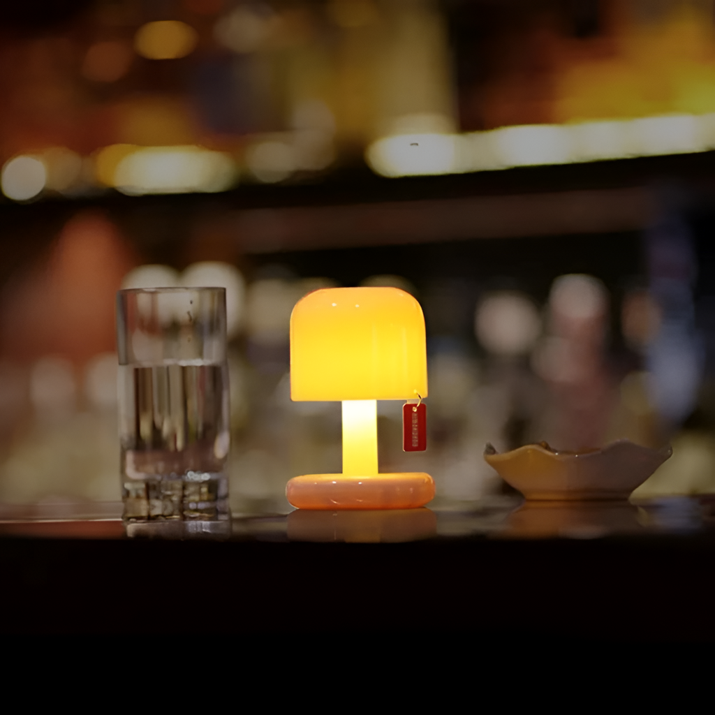 Grampians Glow Bærbar Lampe - Hvid Natlampe Med Lysdæmper