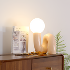 Moderne Skulpturel Bordlampe -  Minimalistisk
