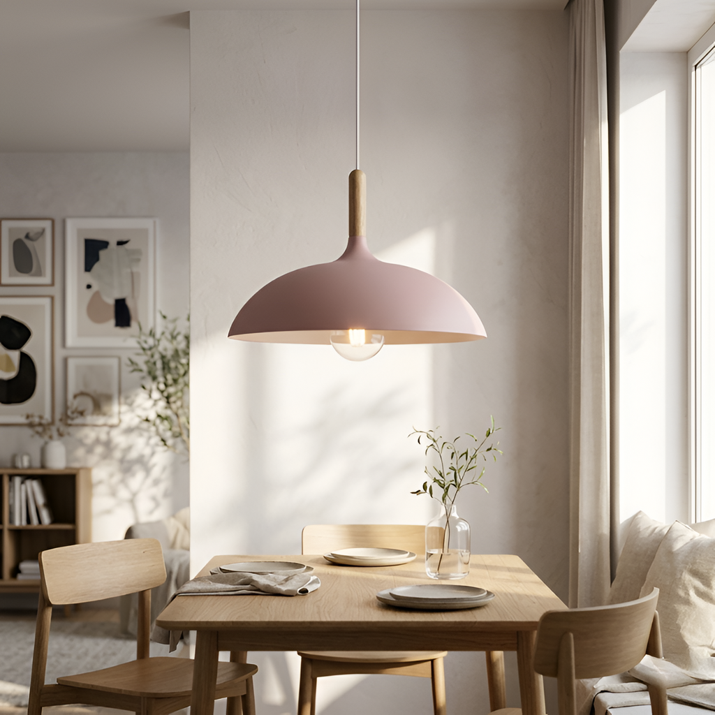 Moderne Nordisk Pendellampe - Minimalistisk Macaron Loftlampe