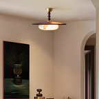 Skulpturel Alabast Loftlampe - Moderne