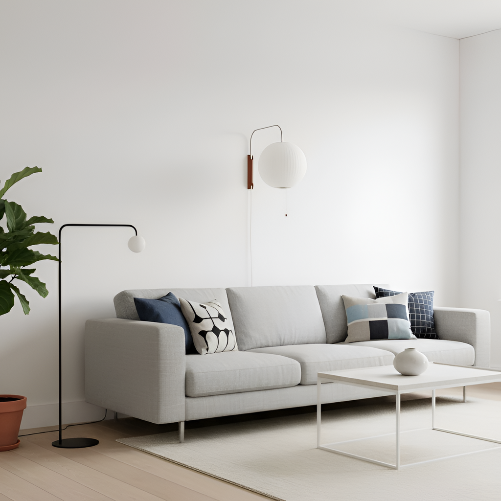 Svingarm Rillet Væglampe - Minimalistisk