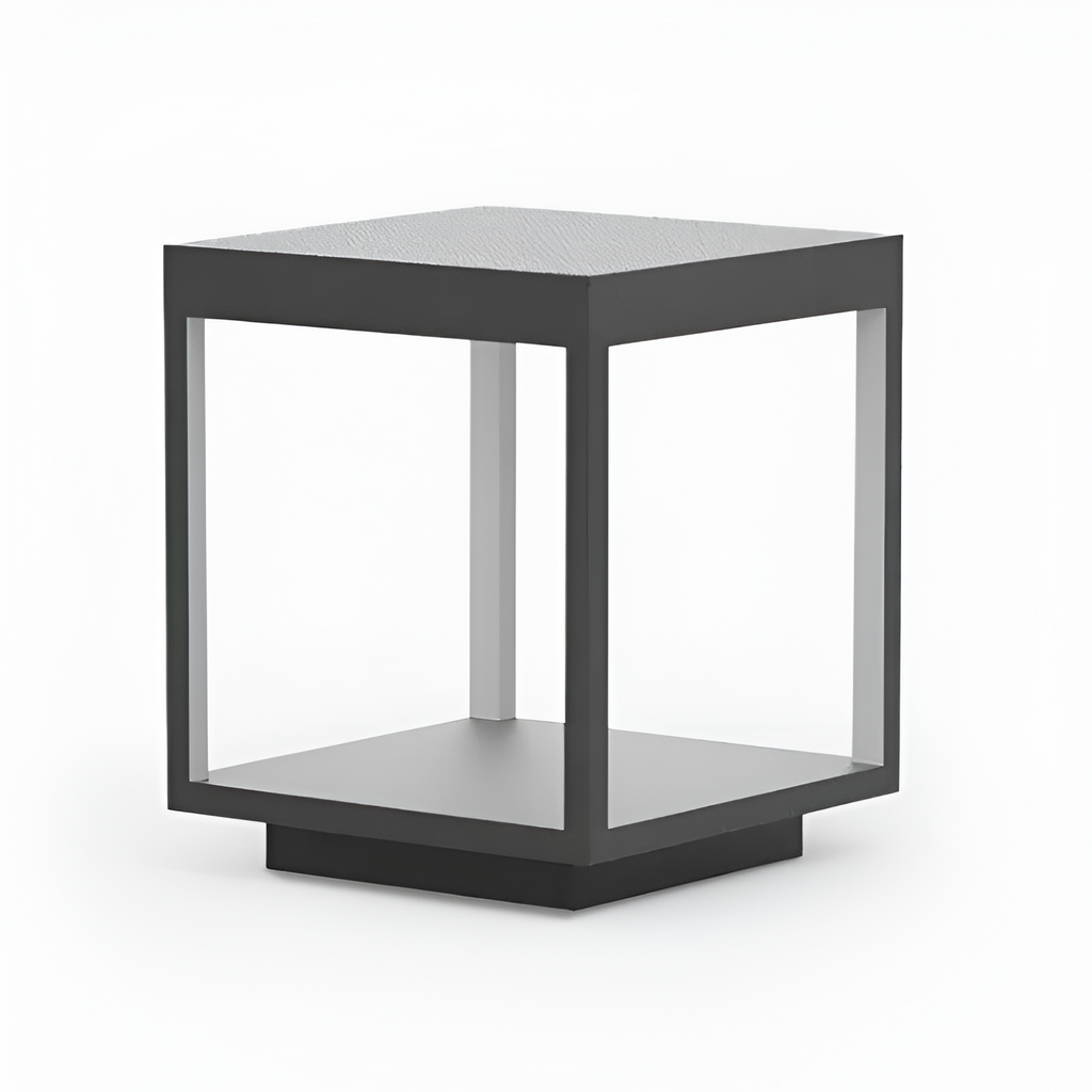 Geometrisk Solcellelampe til Udendørsbrug - Minimalistisk