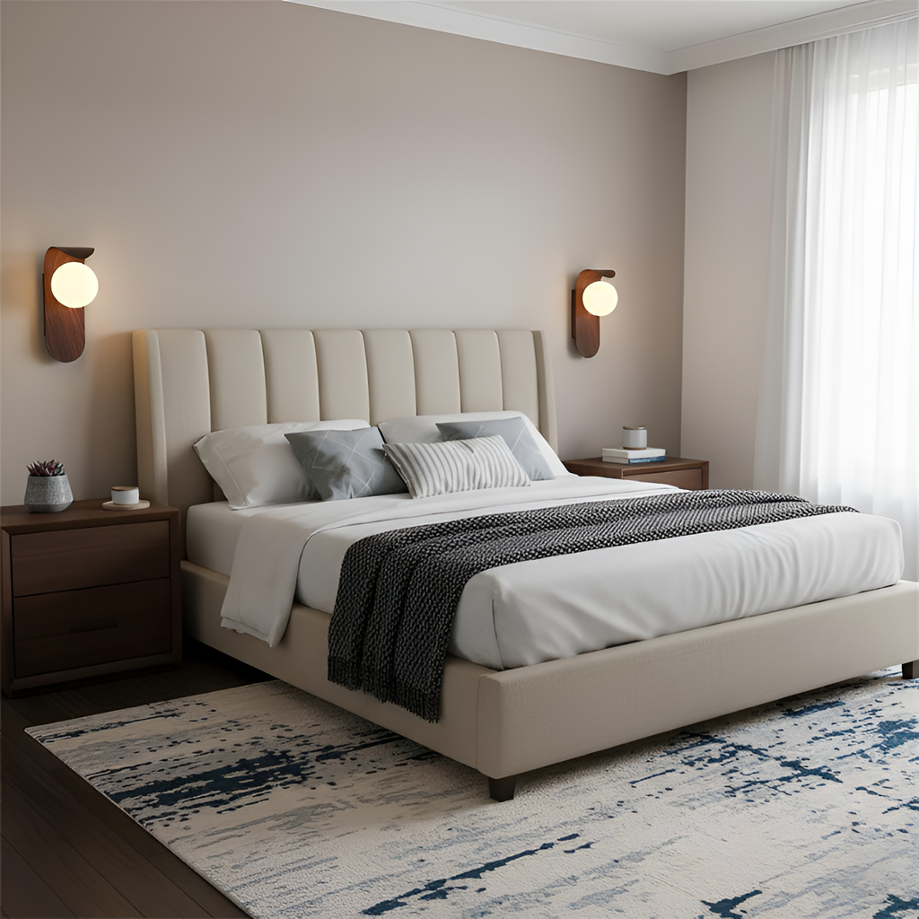 Minimalistisk buet væglampe – Art Deco-stil