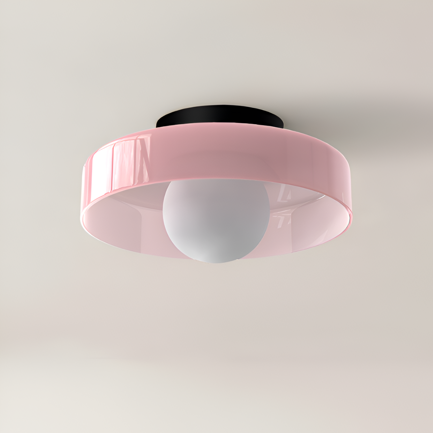 Minimalistisk Blank Plafond Loftslampe - Flushmount