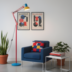 Memphis Industrial gulvlampe med flere arme – justerbar