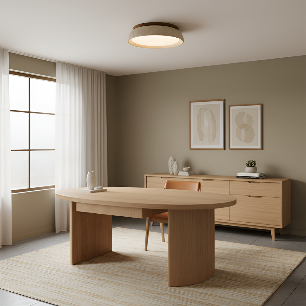 Travertine Minimalistisk Loftlampe - Dæmpbar