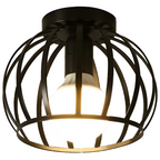Sort Loftlampe i Industristil - Moderne Ganglampe