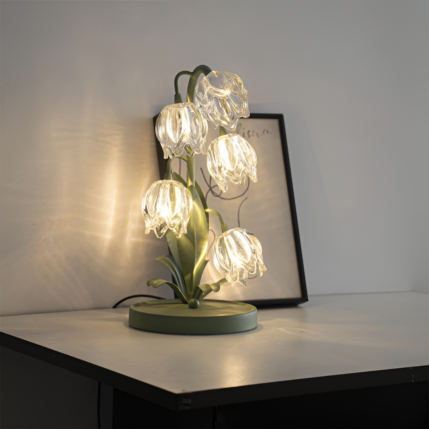 Organisk Botanisk Bordlampe - Dæmpbar
