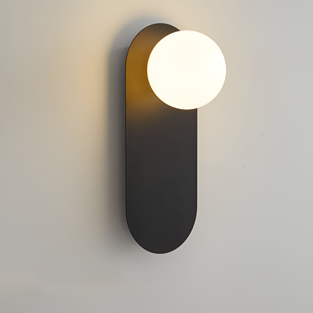 Minimalistisk Oval Væglampe - Nordisk Stil