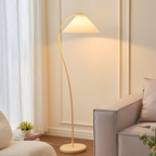 Bueformet Buet Gulvlampe - Plisseret
