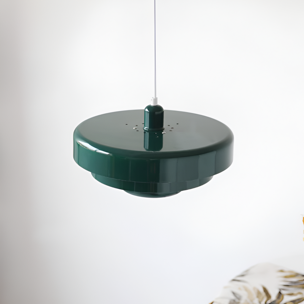 Vintage rund pendel i flere lag af metal – nordisk stil