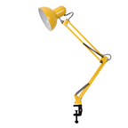 Bordlampe med udtrækkelig lang arm og klemme – minimalistisk