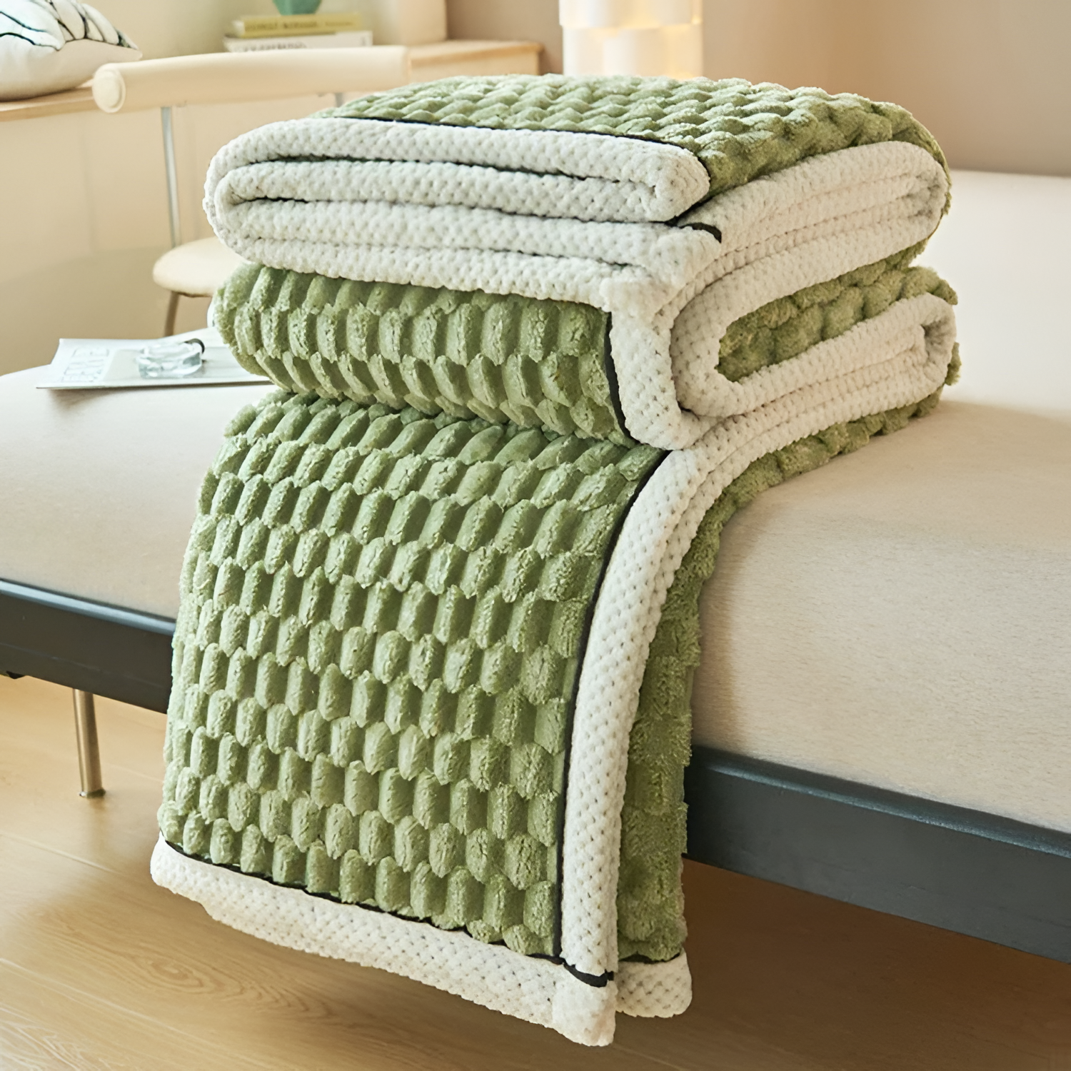 Tekstureret Boble Plaid - Vendbar