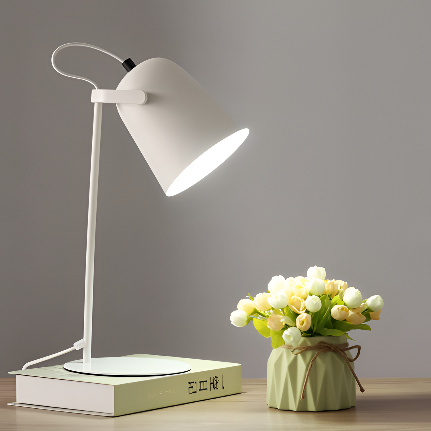 Candy Twist Macaron Bordlampe - Minimalistisk Sengebelysning