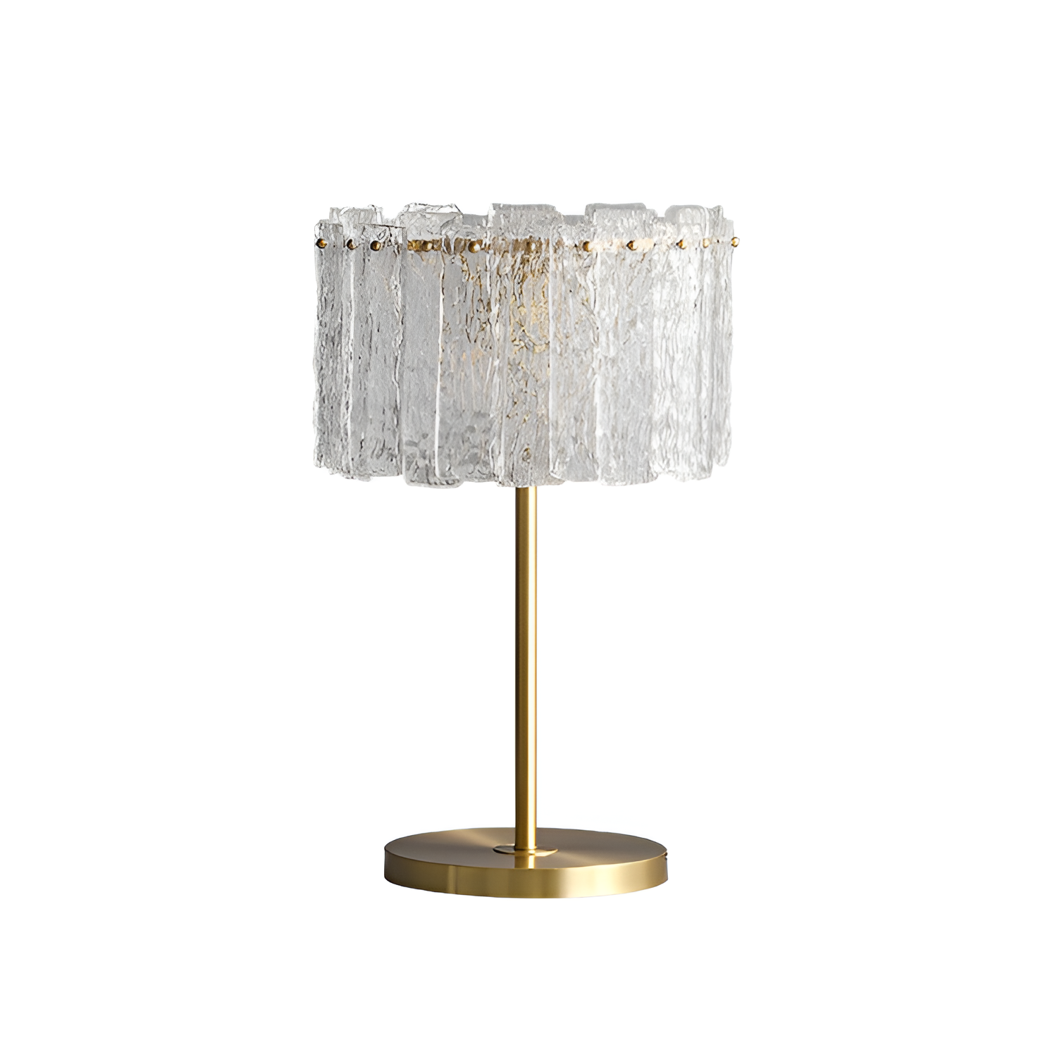 Tekstureret Frostet Bordlampe - Abstrakt