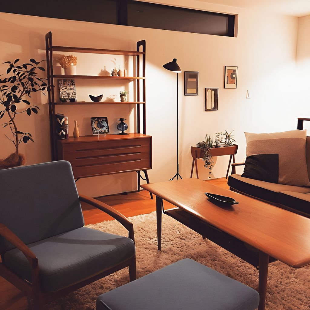 Industriel Minimalistisk Gulvlampe - Justerbar