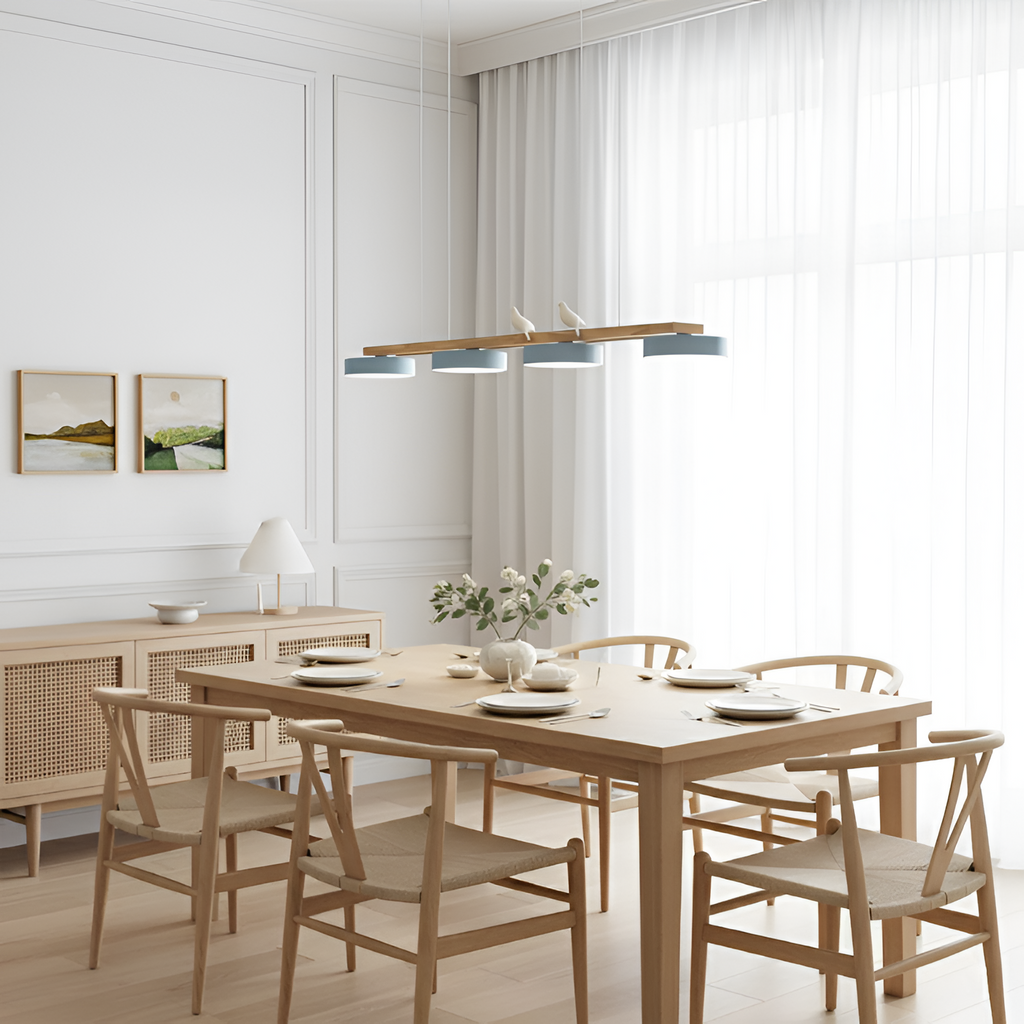 Nordisk Lineær Lysekrone - Minimalistisk