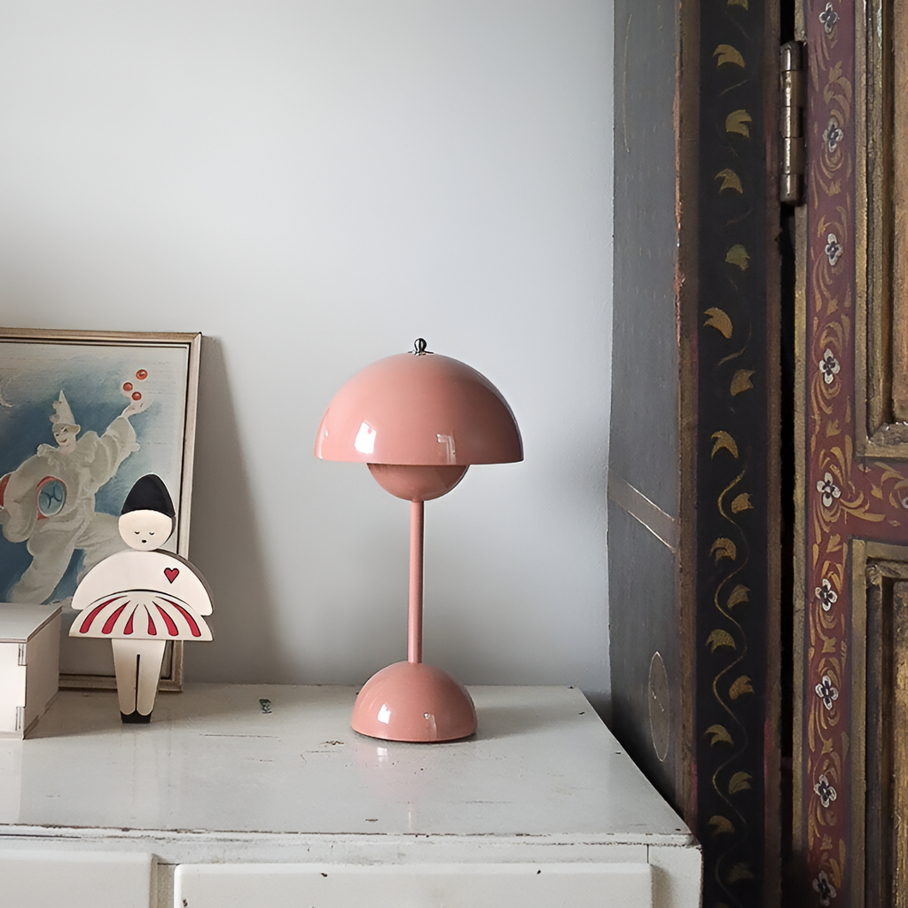 Minimalistisk Bærbar Bordlampe - Dæmpbar