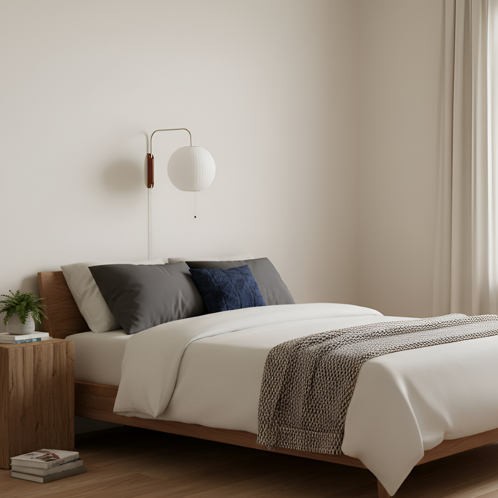 Svingarm Rillet Væglampe - Minimalistisk