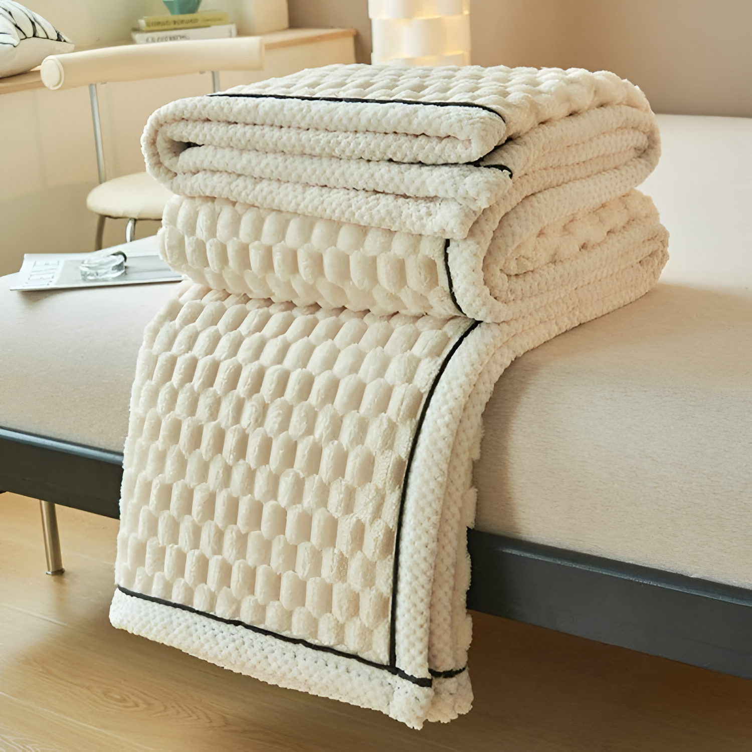 Tekstureret Boble Plaid - Vendbar