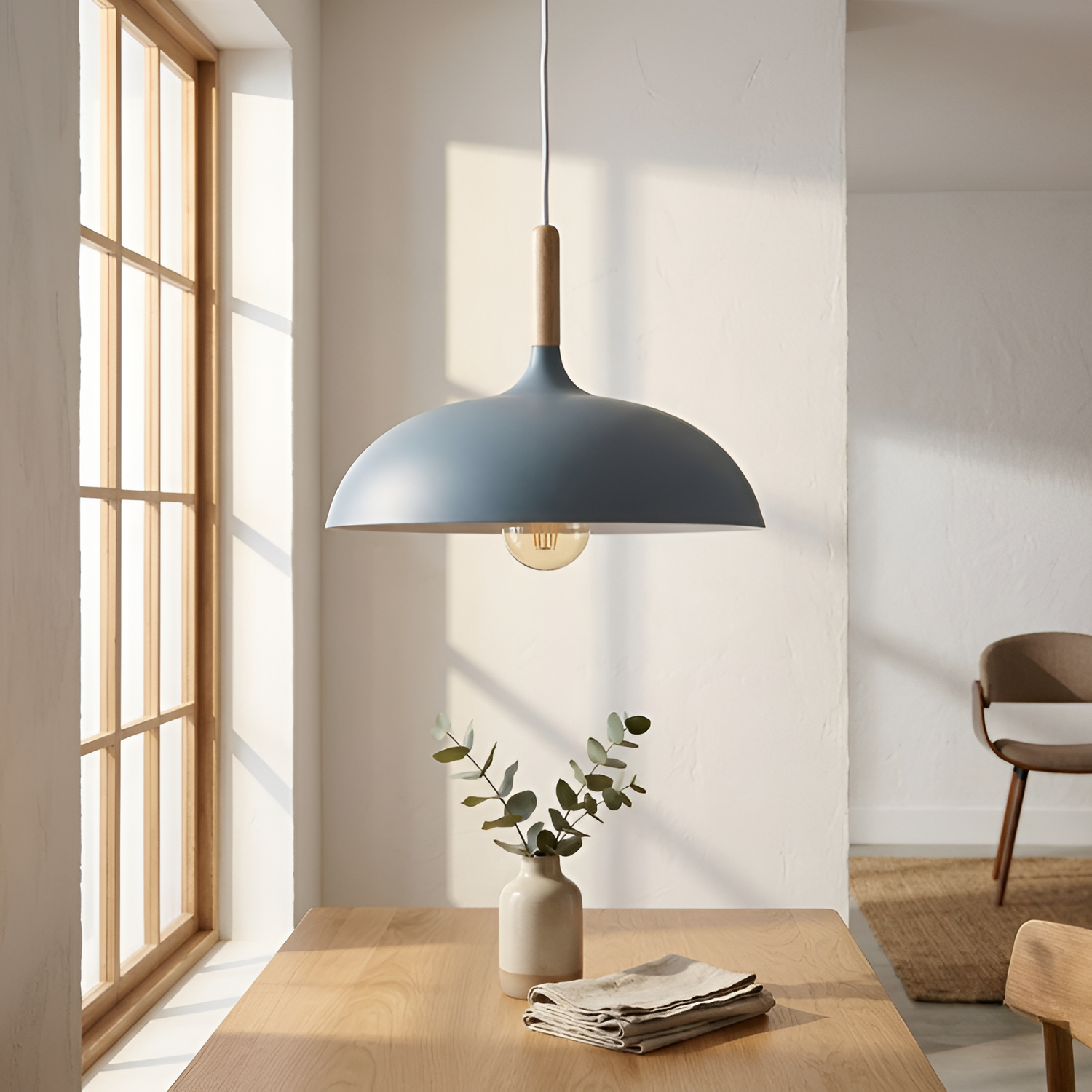 Moderne Nordisk Pendellampe - Minimalistisk Macaron Loftlampe