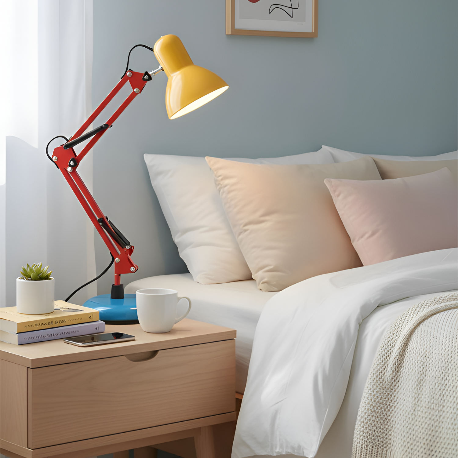 Flerleddet Industriel Skrivebordslampe - Justerbar