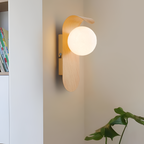 Minimalistisk buet væglampe – Art Deco-stil