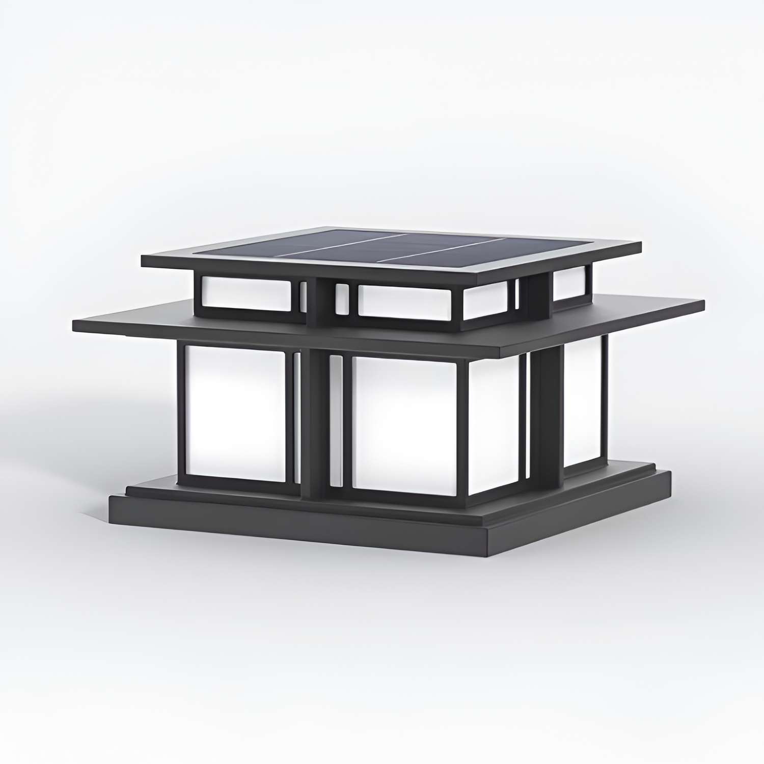 Minimalistisk Solcelle-søjlelampe - Industriel