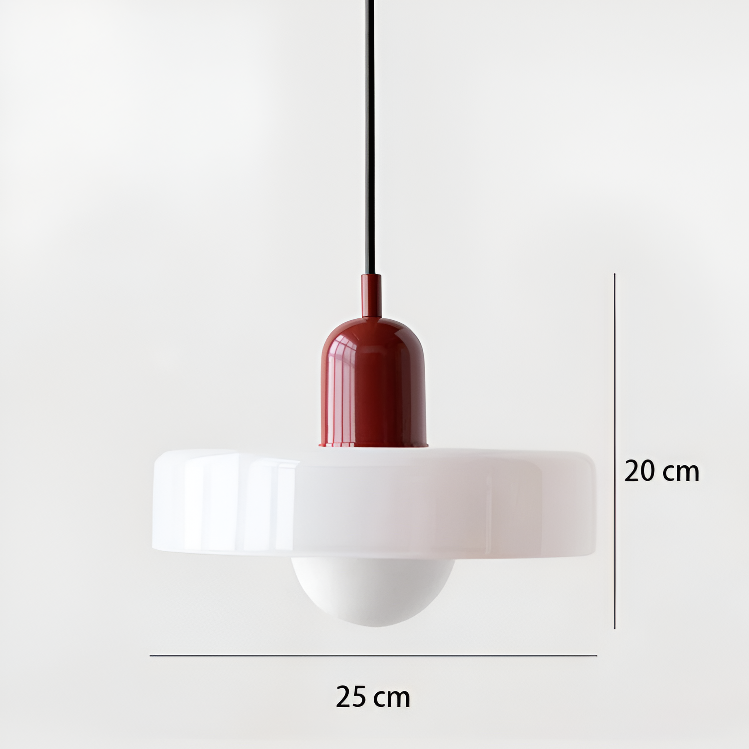 Nordisk retro-pendel i glas – farverig belysning