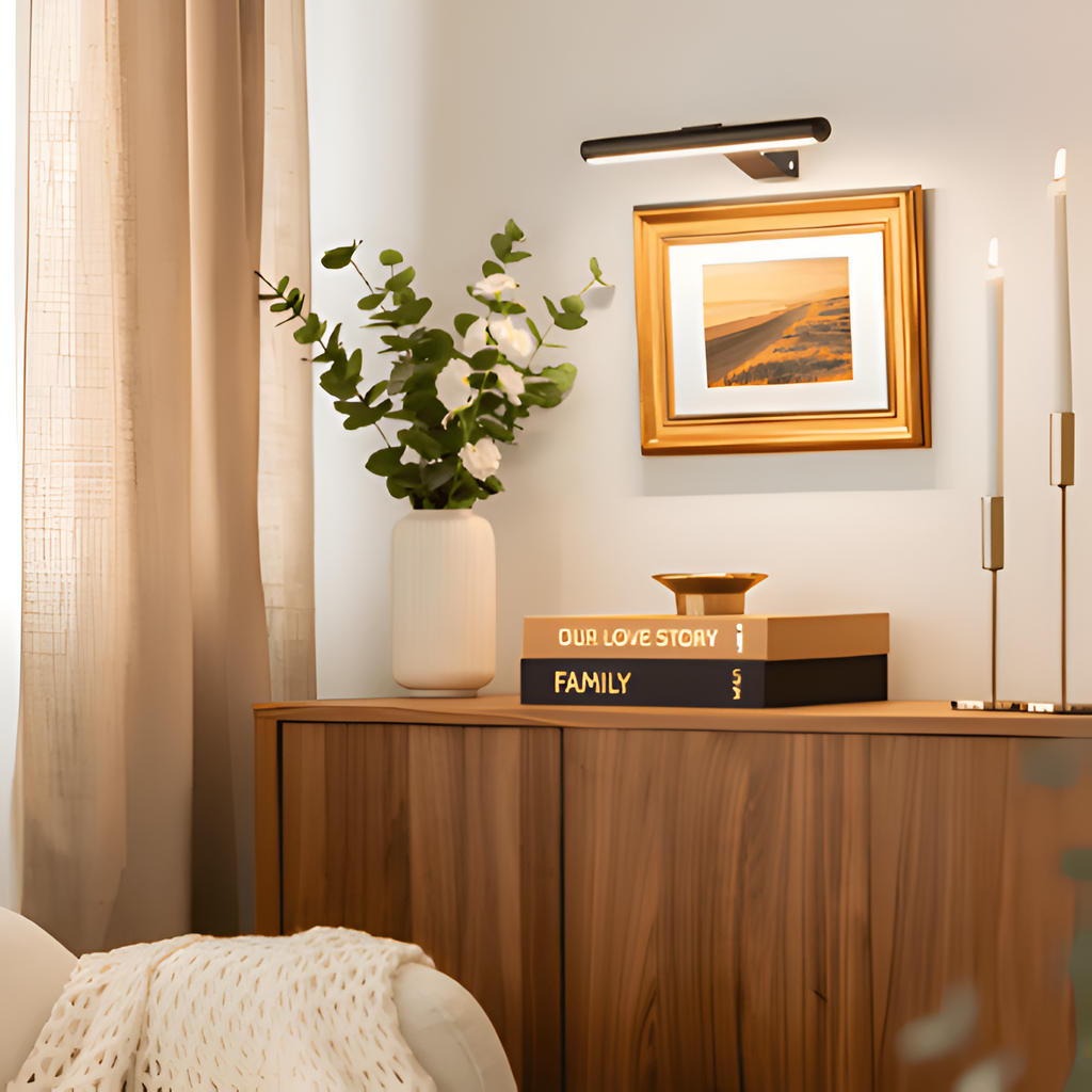 Minimalistisk Slank Billedlampe - Justerbar
