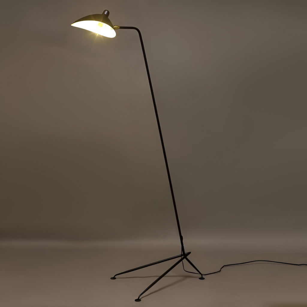 Industriel Minimalistisk Gulvlampe - Justerbar