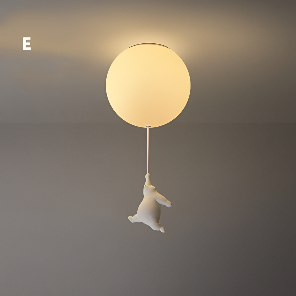 Ballonbjørn Loftlampe - Børneværelse Dekoration
