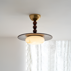 Skulpturel Alabast Loftlampe - Moderne