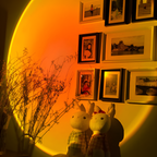 Sunset Projektionsgulvlampe - Gylden Time Stemningsbelysning
