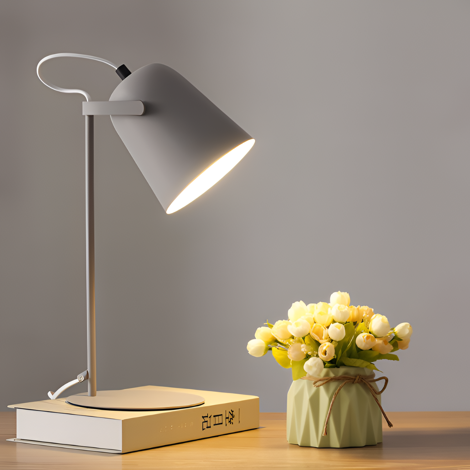 Candy Twist Macaron Bordlampe - Minimalistisk Sengebelysning