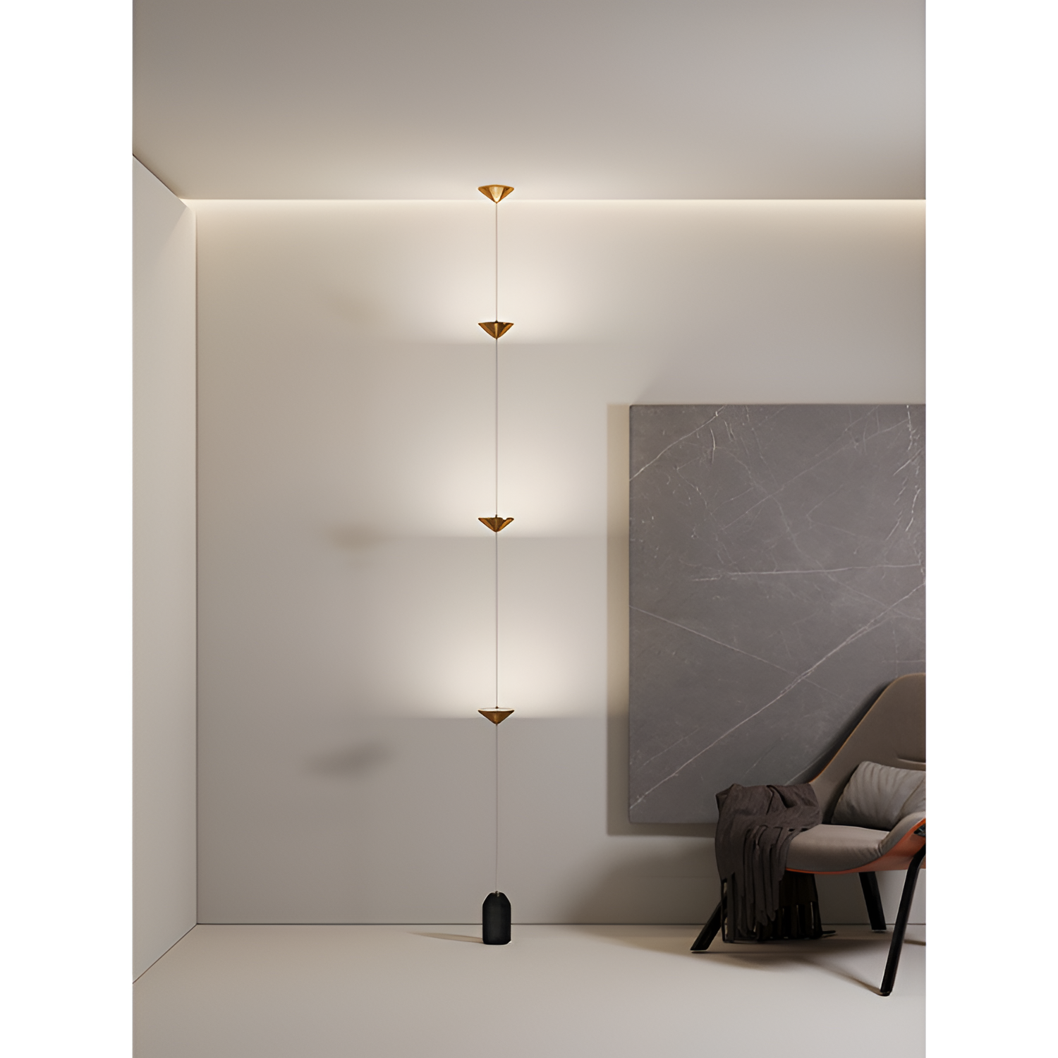 Minimalistisk Soreluna Gulvlampe - Justerbar