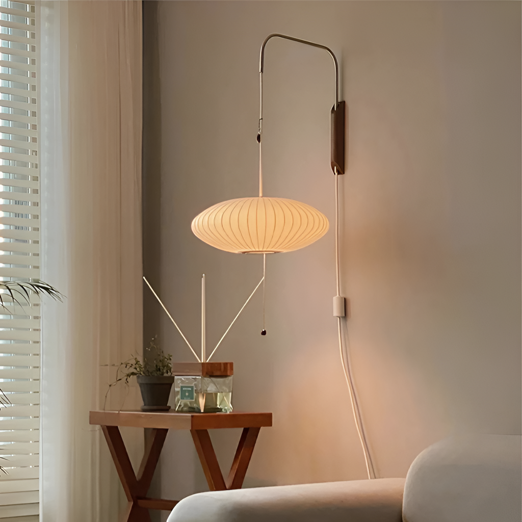 Svingarm Rillet Væglampe - Minimalistisk