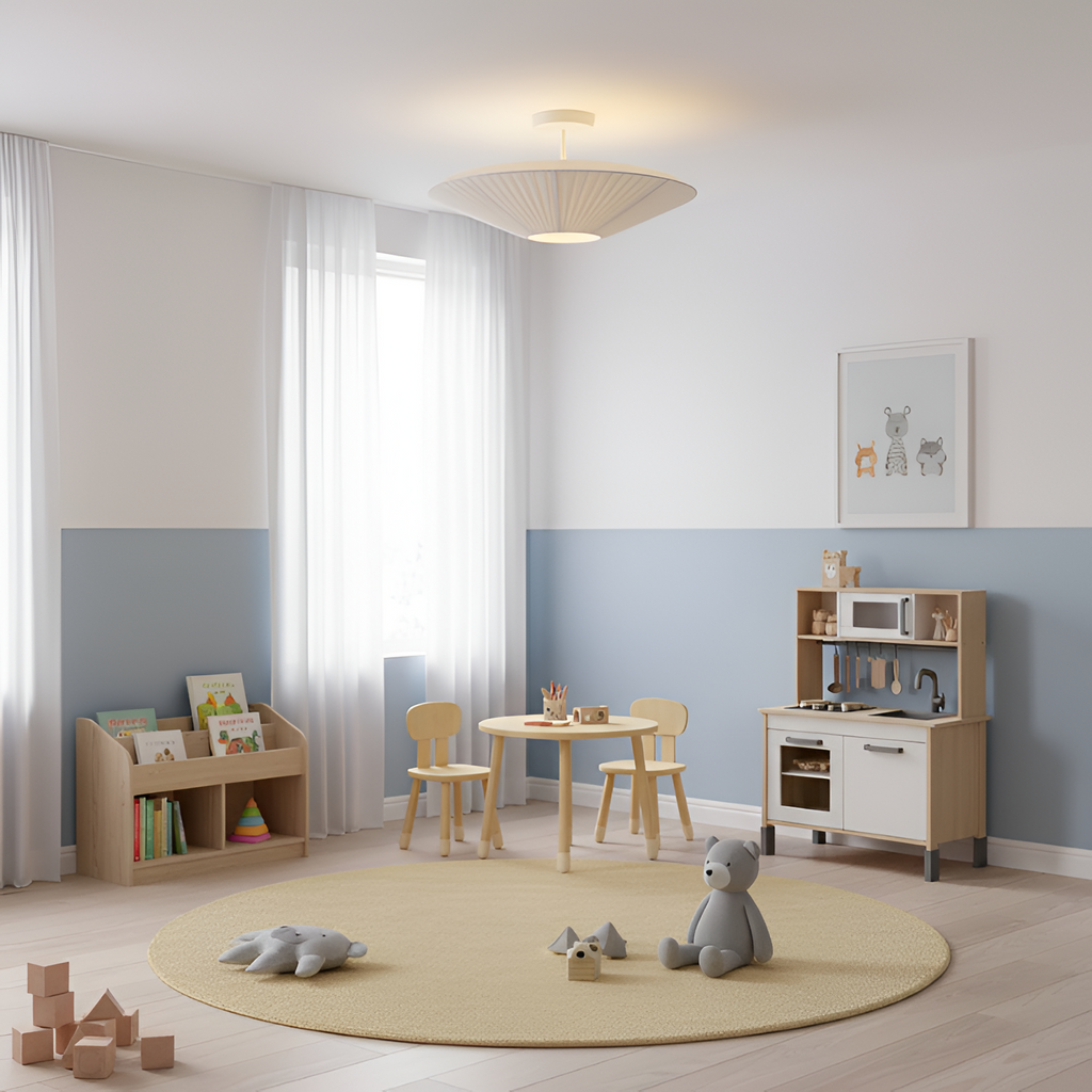 Plisseret Minimalistisk Loftlampe - Dæmpbar