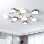 Minimalistisk indbygget lampe i massivt træ – skandinavisk stil