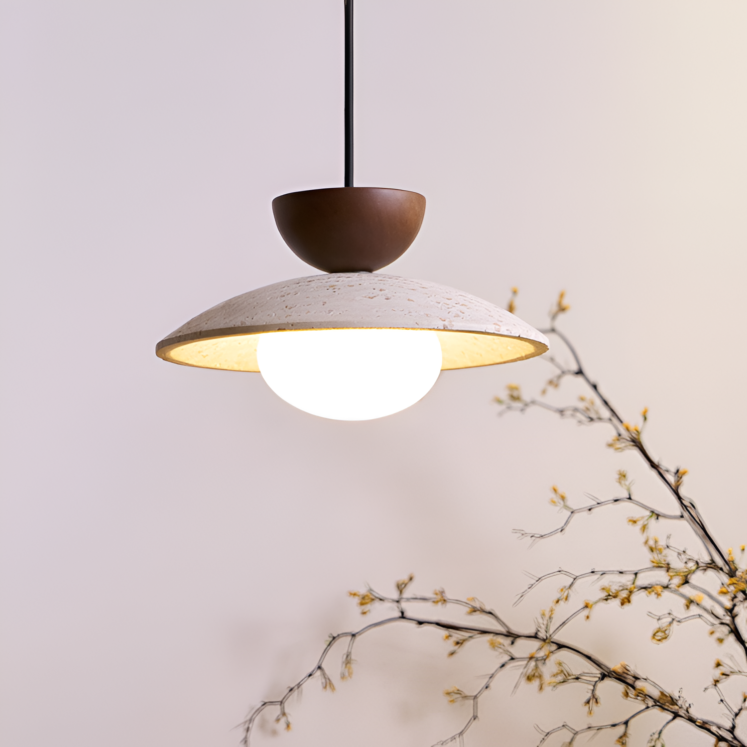 Tekstureret Industriel Pendel – Geometrisk