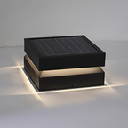 Tekstureret Finish Solcellelampe til Søjle - Minimalistisk