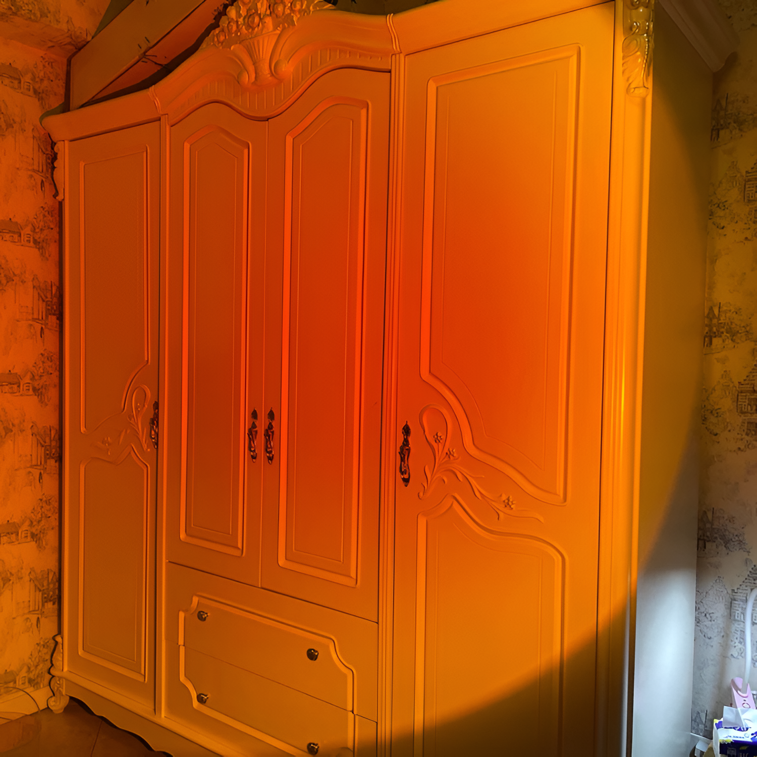 Sunset Projektionsgulvlampe - Gylden Time Stemningsbelysning