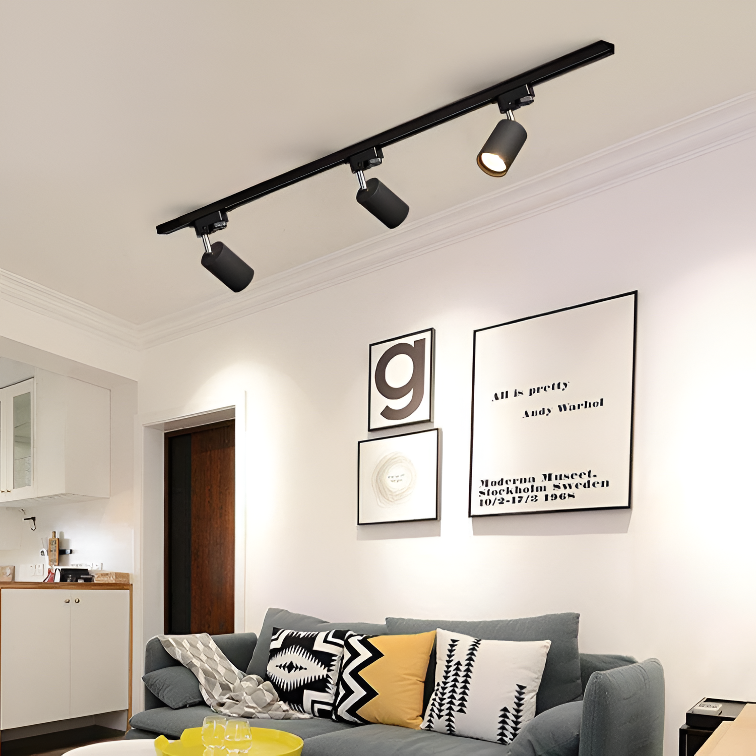 Minimalistisk Justerbart Skinnespot - Roterbar